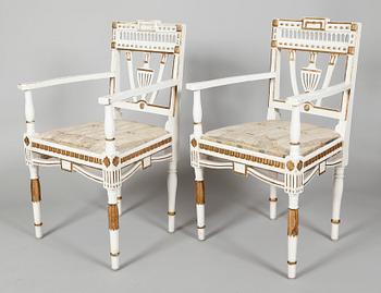 KARMSTOLAR, 1 par, 1800-/1900-tal.