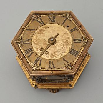 A Baroque 17th century table clock.