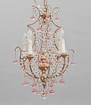 LJUSKRONA, rokokostil, Italien. Modern tillverkning.