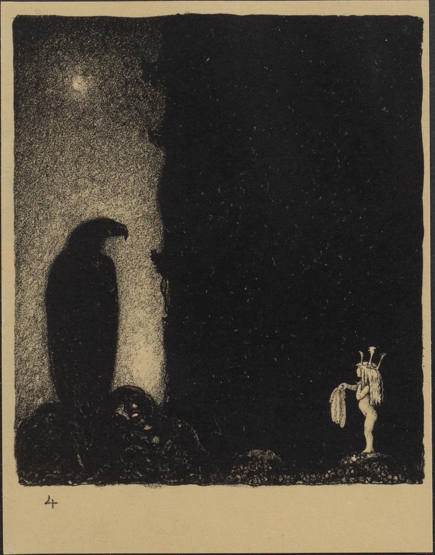 John Bauer, '-Här har du allt, som återstår af mina kläder!'.
