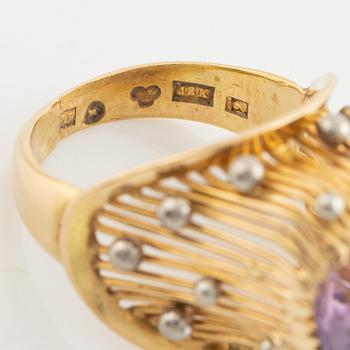 Stigbert, gold ring with amethyst, 50's.