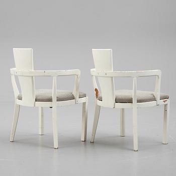 Karmstolar, ett par, 1900-talets första hälft.