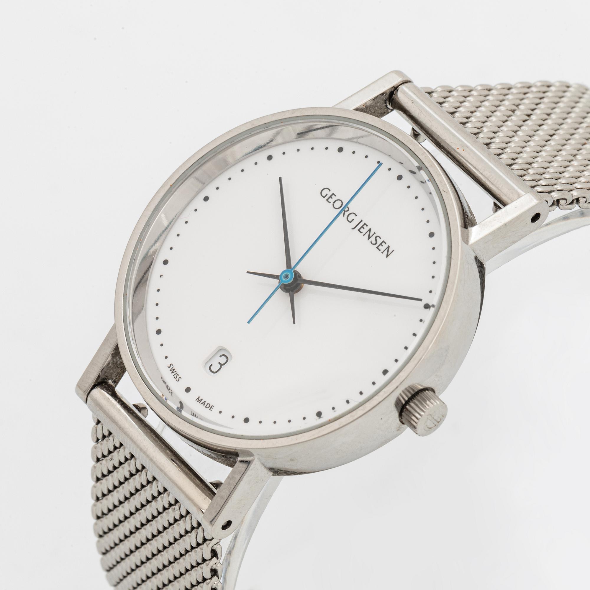 Georg Jensen, design Henning Koppel, wristwatch, 32 mm.