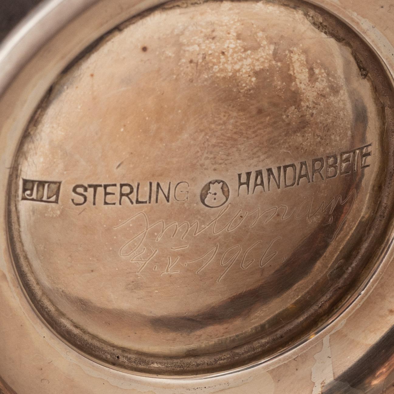 Three Swedish sterling silver bowls, mark of Jüri Lossmann, Stockholm.