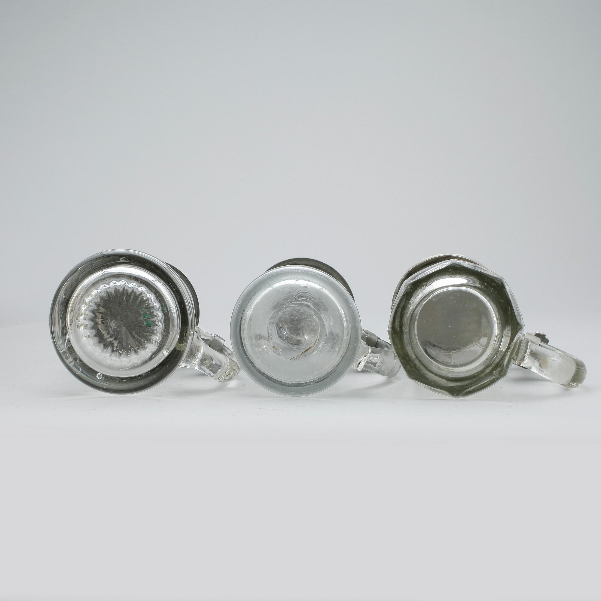 STOP, 6 st, keramik och glas, 1800/1900-tal.