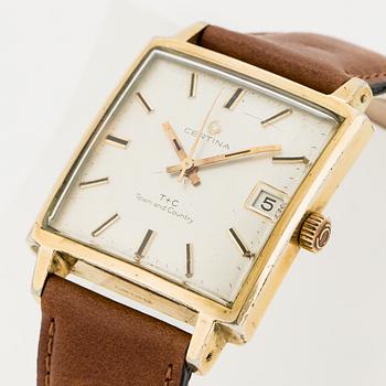 CERTINA, T+C, Town and Country, wristwatch, 30,5 x 30,5 (40,5) mm,
