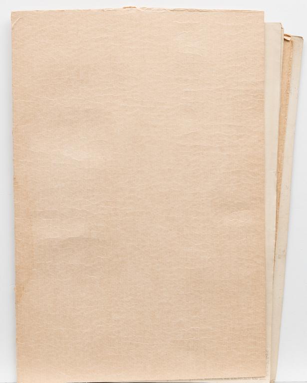 AKVARELLER/RITNINGAR, 3 st. tillskrivan Carl Ludwig Engel (1778-1840), ej signerade.