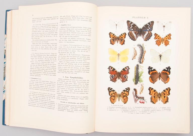 Four books about butterflies in Sweden, Finland and former Soviet Union. 1900-2003.