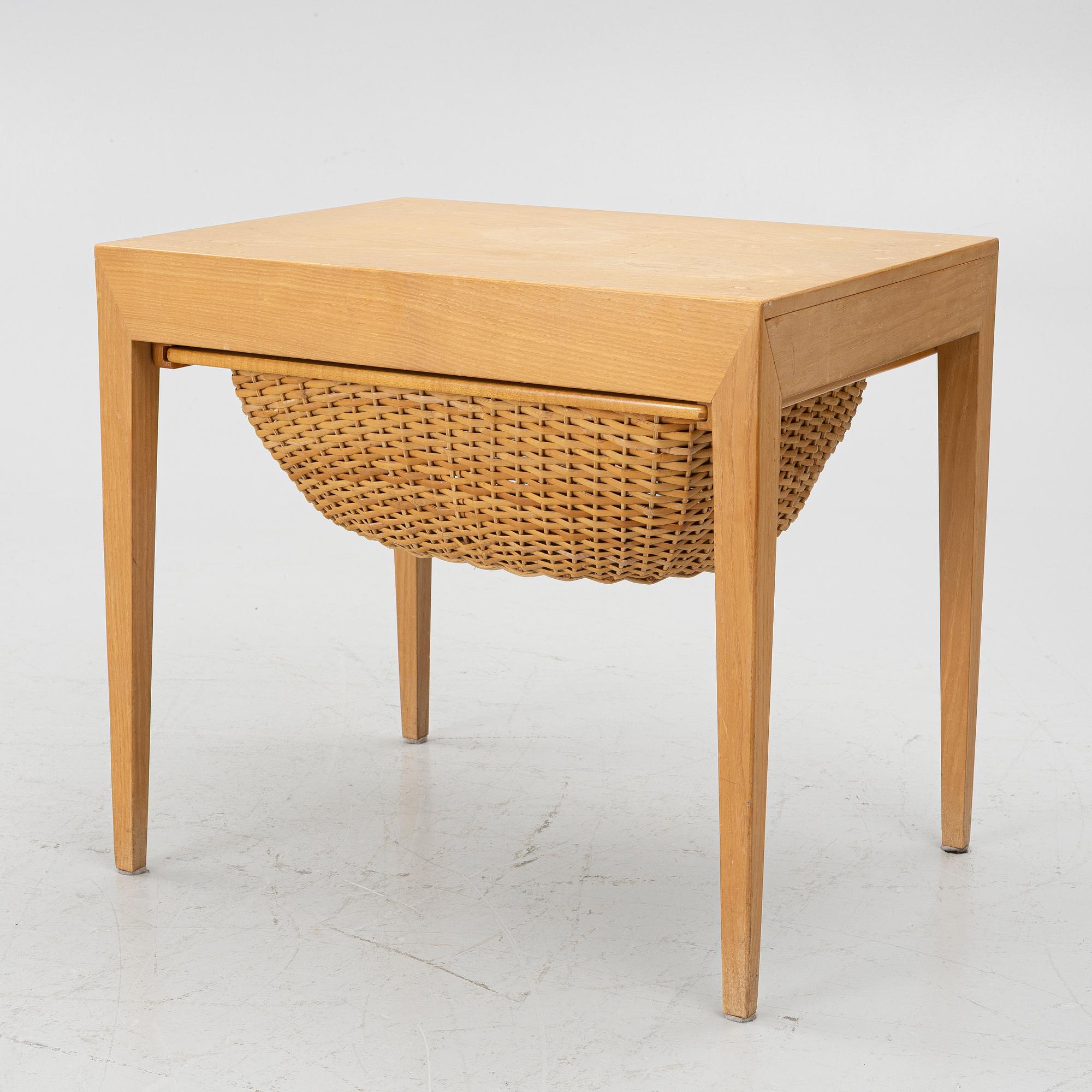 Severin Hansen, sewing table, Haslev Møbelsnedkeri, Denmark, 1950s.