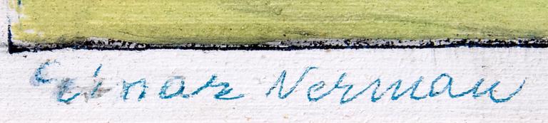 NERMAN, EINAR. Gouache, sign.