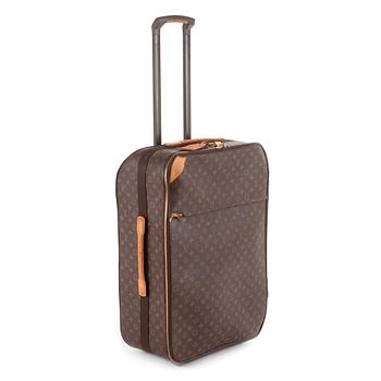 253. LOUIS VUITTON, a monogram canvas suitcase, "Pegase 70".