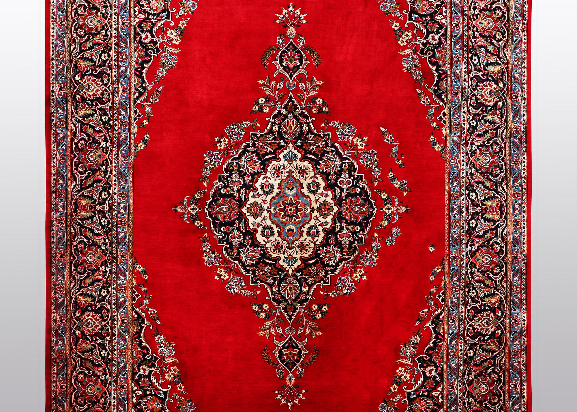 A carpet, Keshan, ca 353 x 240 cm.