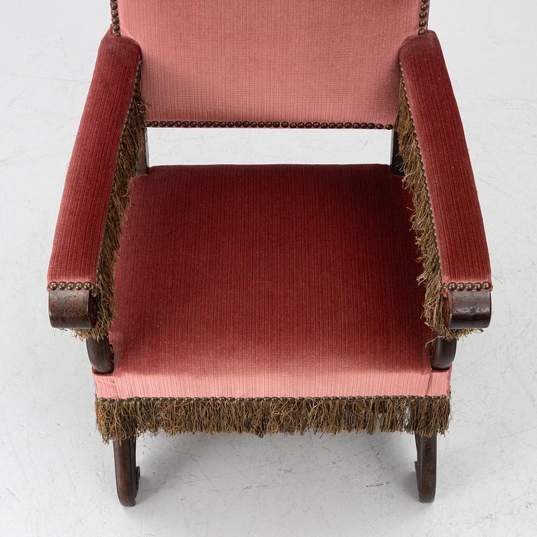 An armchair, 19th century.