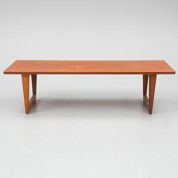 A teak and oak coffee table by Børge Mogensen, Denmark.