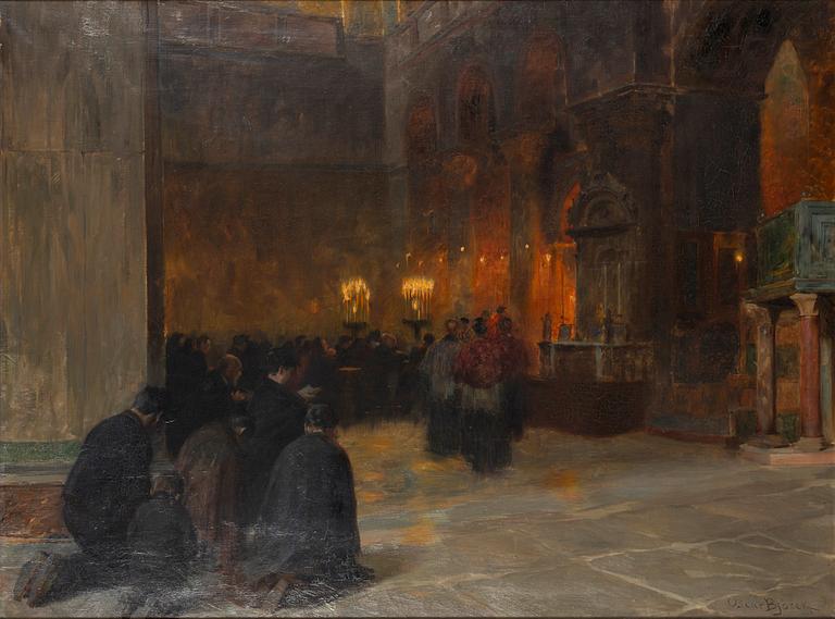 Oscar Björck, Church Interior.