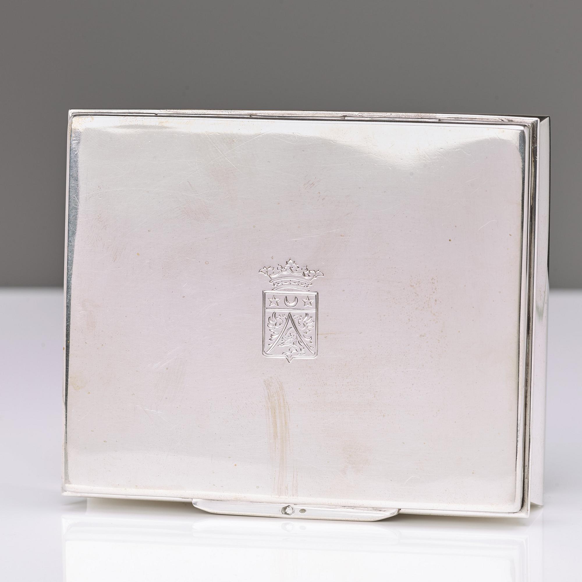 A Hungarian 20th century silver cigarette-case.