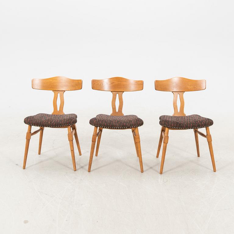 Chairs 1950/60s 6 pcs possibly Henning Kjaernulf Denmark.