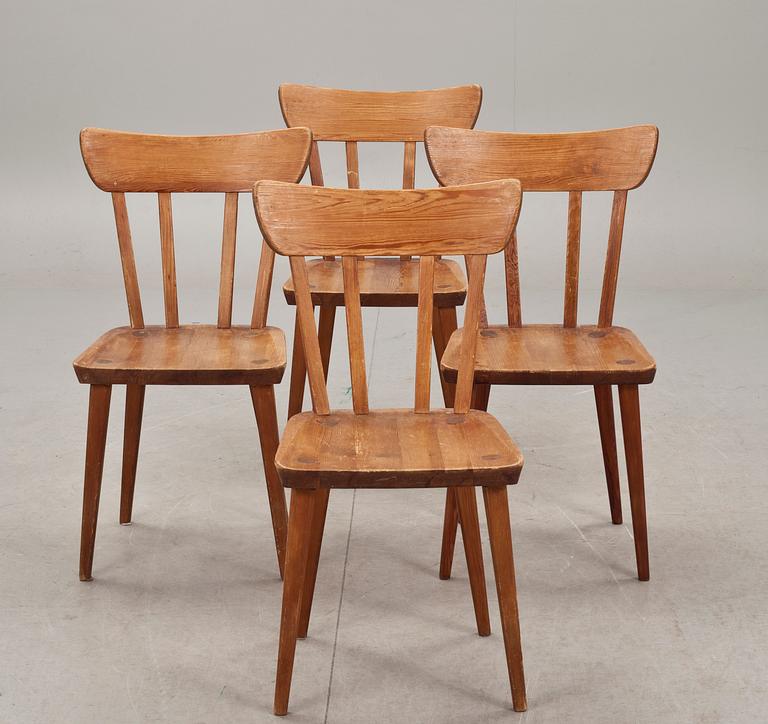 STOLAR, 4 st, "Svensk fur". 1900-tal.