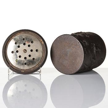 Carl Elmberg, a ”Tobaksburk N:r 1” tobacco jar with lid, Näfveqvarns bruk.