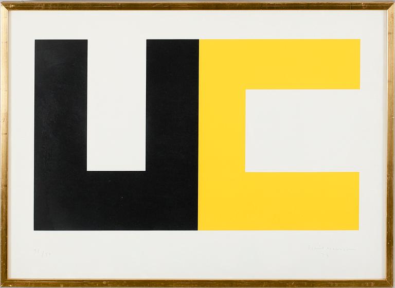 ESKIL HANSSON, 2 st, serigrafier, sign och dat 76, numr 21/50.
