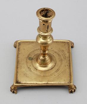 LJUSSTAKE, brons, 1600-tal.