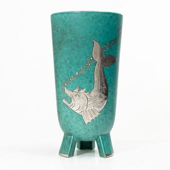 Wilhelm Kåge, Vase, “Argenta”, mid-20th century.