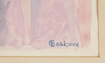 Bo Beskow, gouache, signed.