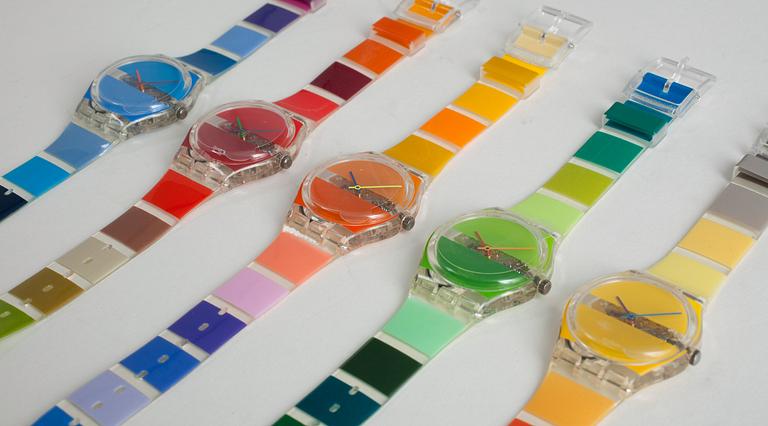 Swatch - Stephen Dean Set. Plastic. Quartz. 34mm. Limited Limited edition 120/1000. Spring / summer 2001.