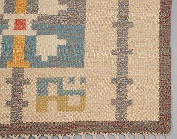 Agda Österberg, Matto, flat weave, ca 325,5-327 x 192-194,5 cm, signed AÖ (Agda Österberg).