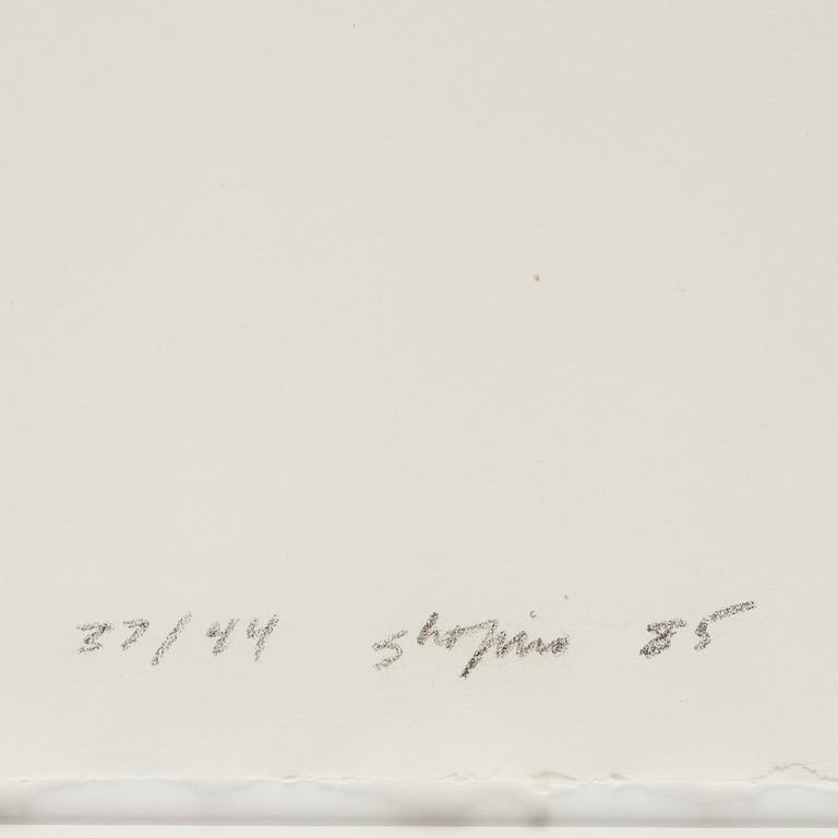 Joel Shapiro, träsnitt, 1985. Signerad och numrerad 37/44.