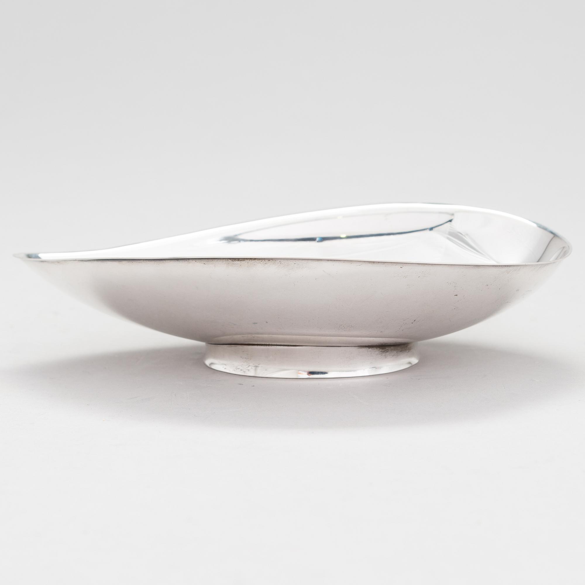 TAPIO WIRKKALA, A silver bowl, marked TW, Kultakeskus, Hämeenlinna, Finland 1963.