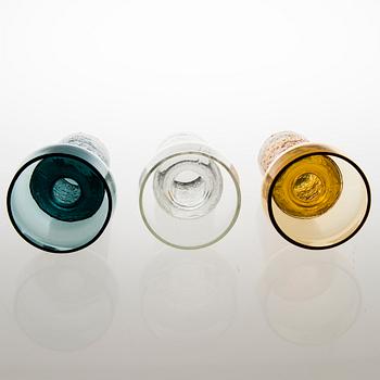 TAMARA ALADIN, MALJAKOITA, 3 kpl, "Safari", 1495, Riihimäen Lasi, 1968-1974. Malli muotoiltu 1966.