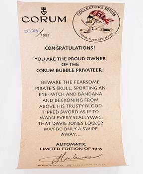 CORUM, Bubble Privateer, wrist watch, 45 mm.