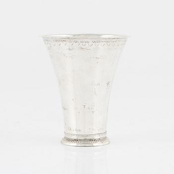 Arvid Castman, a silver beaker, Eksjö 1777.