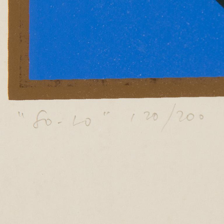 VICTOR VASARELY, coloured lithograph, signed, no 120/200.