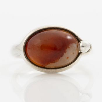 Vivianna Torun Bülow-Hübe, ring, sterling silver and jasper.