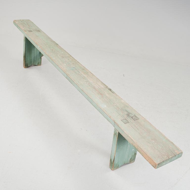 A pine bench, second half of the 19th Century.