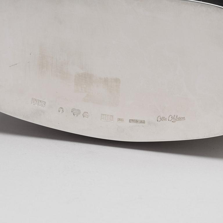 Olle Ohlsson, a sterling silver vase, Stockholm 1982.