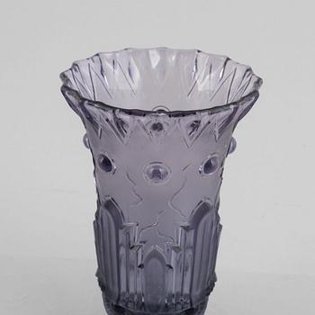 Edvin Ollers, a "EOL", nr. 20 glass vase, Elme Glasbruk, 1928-30.