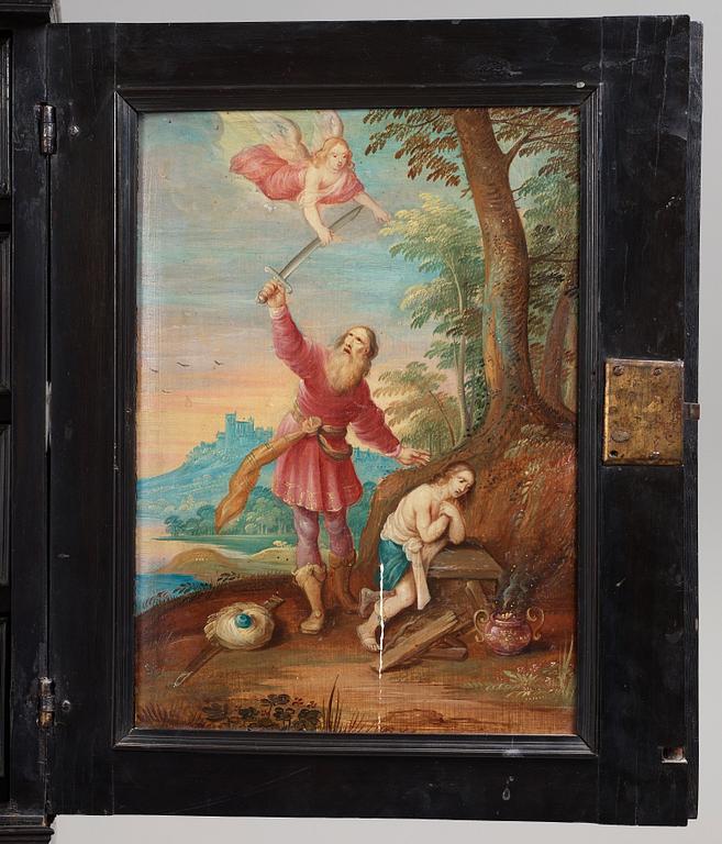 A Baroque second half 17th century with paintings in the manner of Frans Franken II.