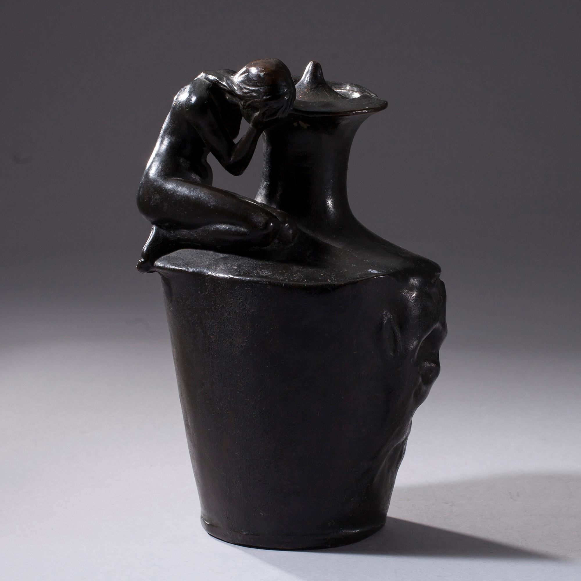 VILLE VALLGREN, skulptur, brons, signerad och daterad 1982.