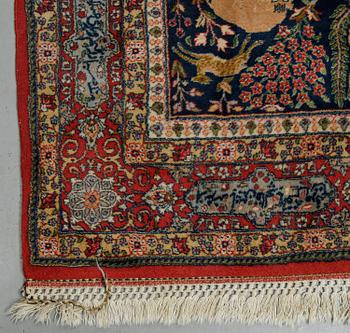A rug, semi-antique, oriental, ca 238 x 139 cm.