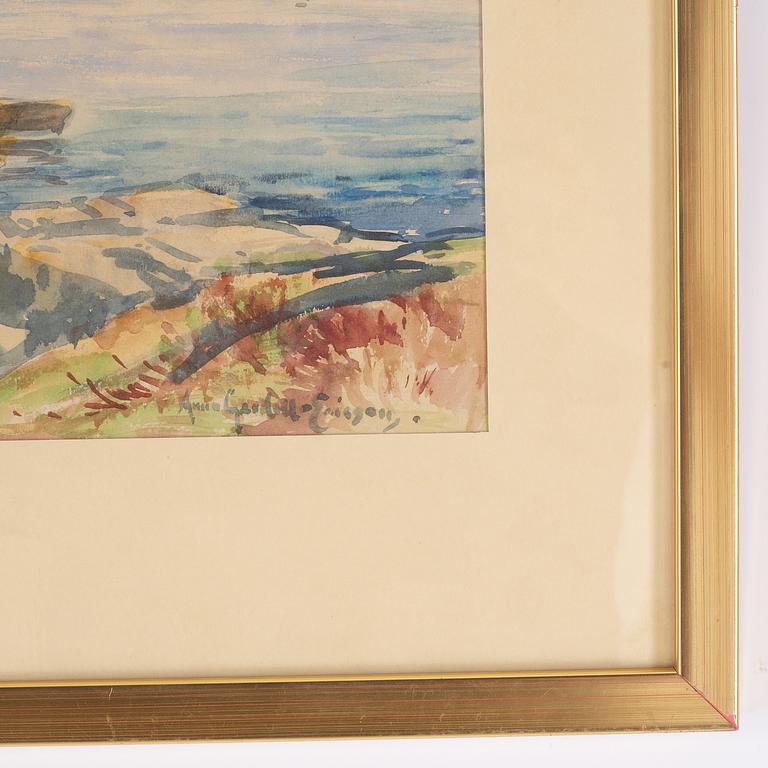 Anna Gardell-Ericson, watercolour. Signed.