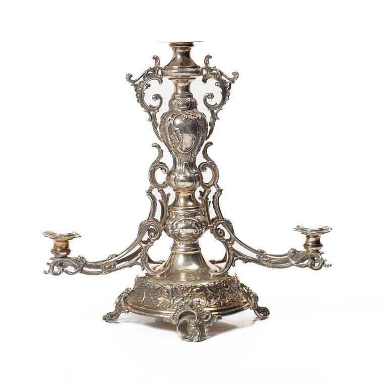 Bordsuppsats, sterlingsilver, rokokostil, 1900-tal.