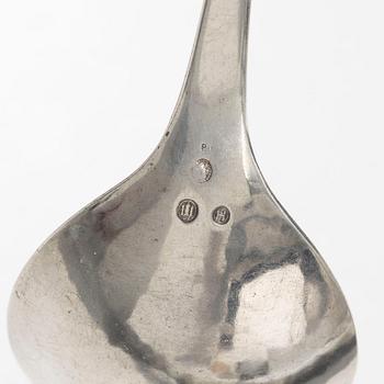 Georg Jensen, serveringssked, silver, "Magnolia / Blossom", Danmark 1927.