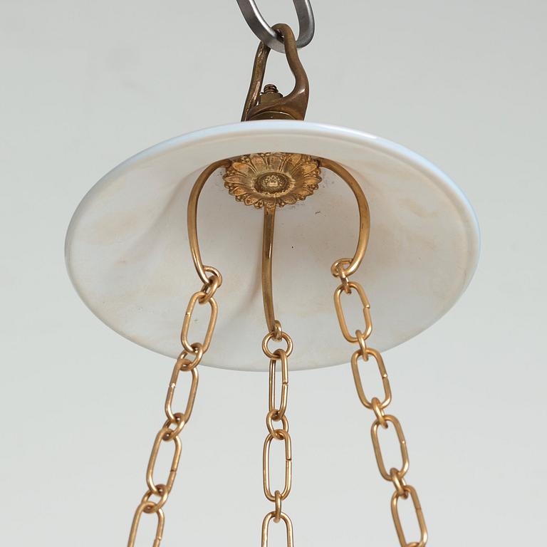 A Gustavian-style 20th century one-light hanging-lamp.