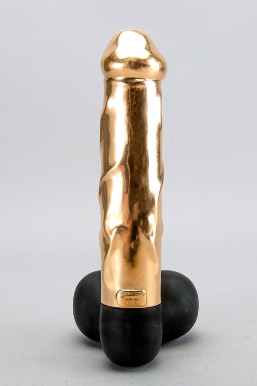 Skulptur, 18K guld, Malmö Guldsmed, Vikt 179g.