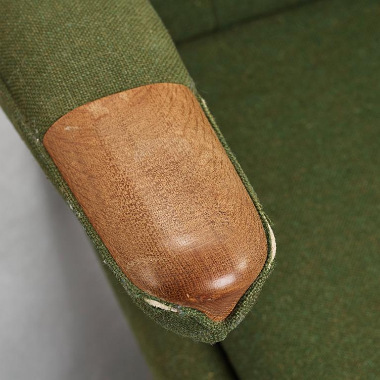 Hans J. Wegner, a "Papa bear" easy chair by AP-stolen and ottoman by Getama, Denmark 1950-60's.