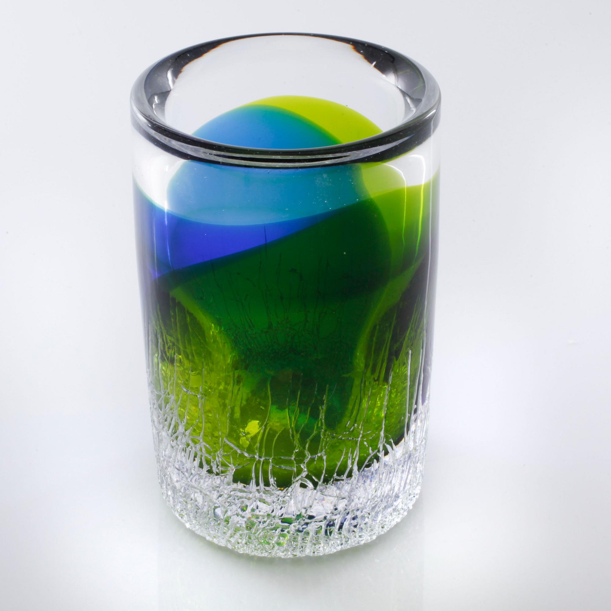 A glass vase by Göran Wärff for Kosta, signed and numbered, second half of the 20th century.