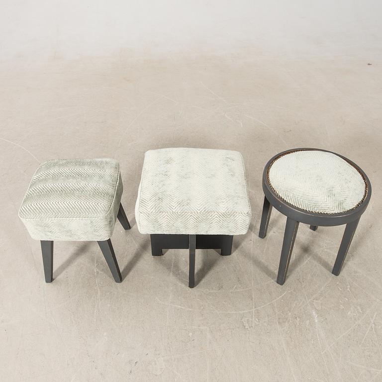 Stools 3 pcs, second half of the 20th century.